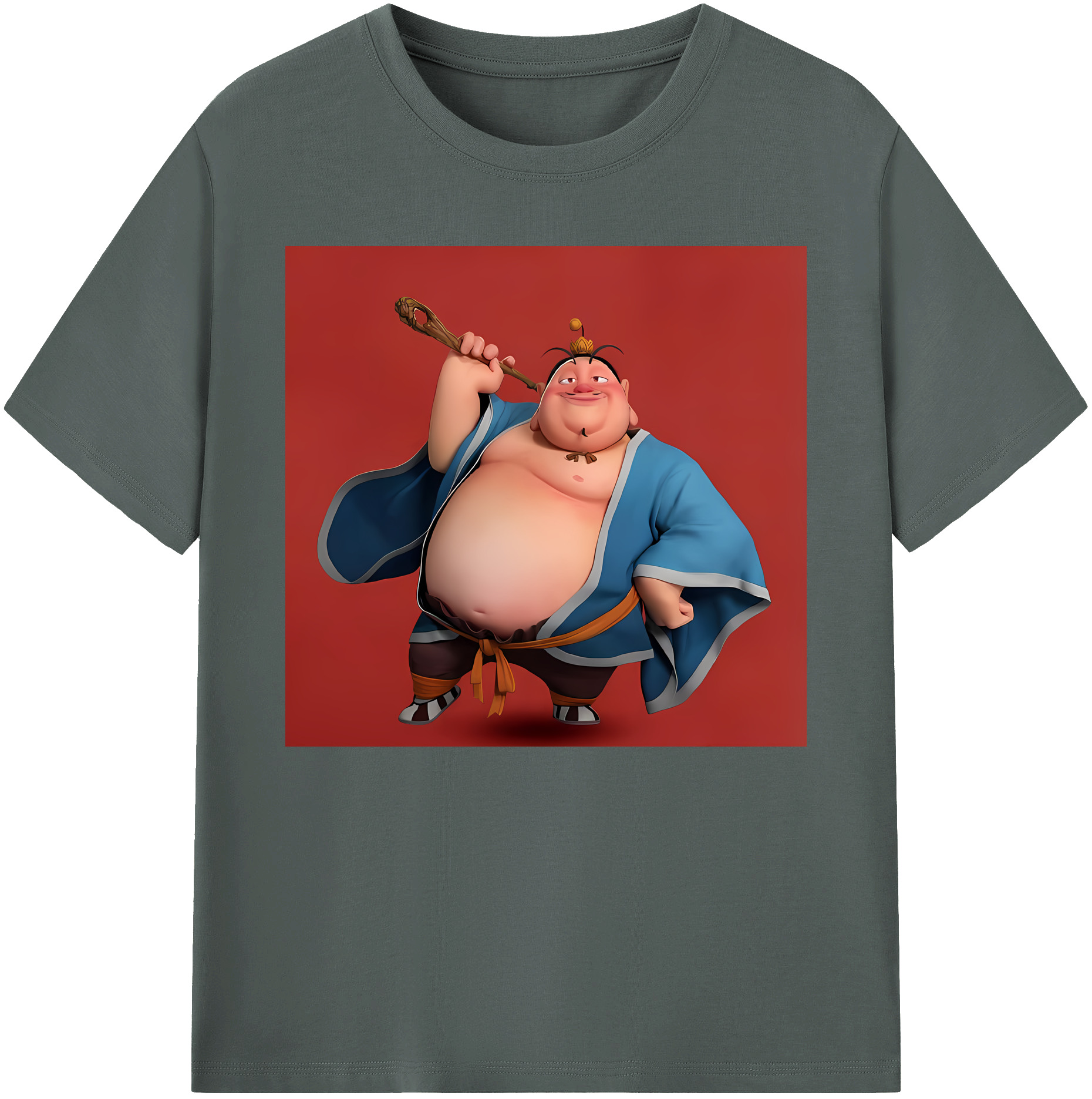 （画像用） Ne Zha 2 ナタ 魔童の大暴れ 綿100％ メンズ半袖Tシャツ｜肌触りやわらか＆通気性